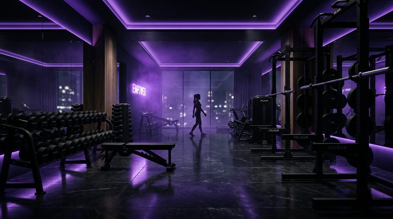 Main Strength Training Floor at PowerLady Fitness